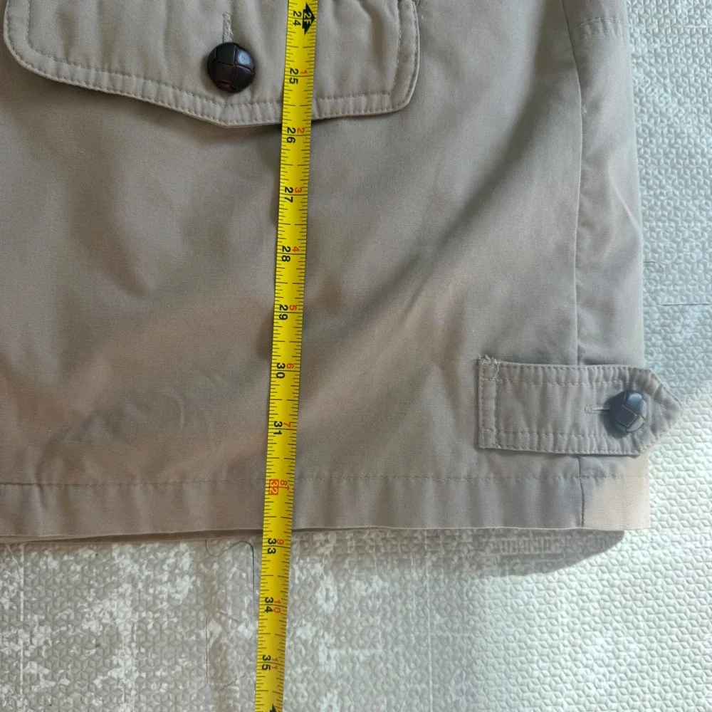 Vintage London Fog Tan Plaid Lined Jacket Womens XL Full Zip Collar Pockets - Picture 8 of 9